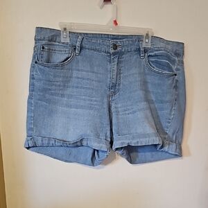 Love Your Style Light Blue Denim Shorts  size 16w